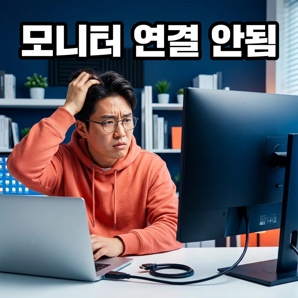 노트북 외부 모니터 연결 안될 때 HDMI·USB-C 단계별 해결법