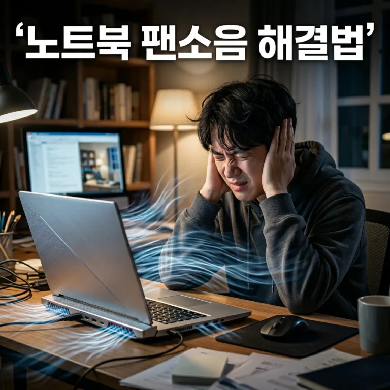 노트북 팬소음 클 때 원인 5가지와 해결방법