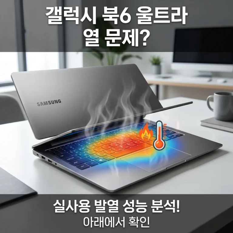 갤럭시북6 울트라 발열 제어, 성능 모드 설정만으로 끝내는 방법