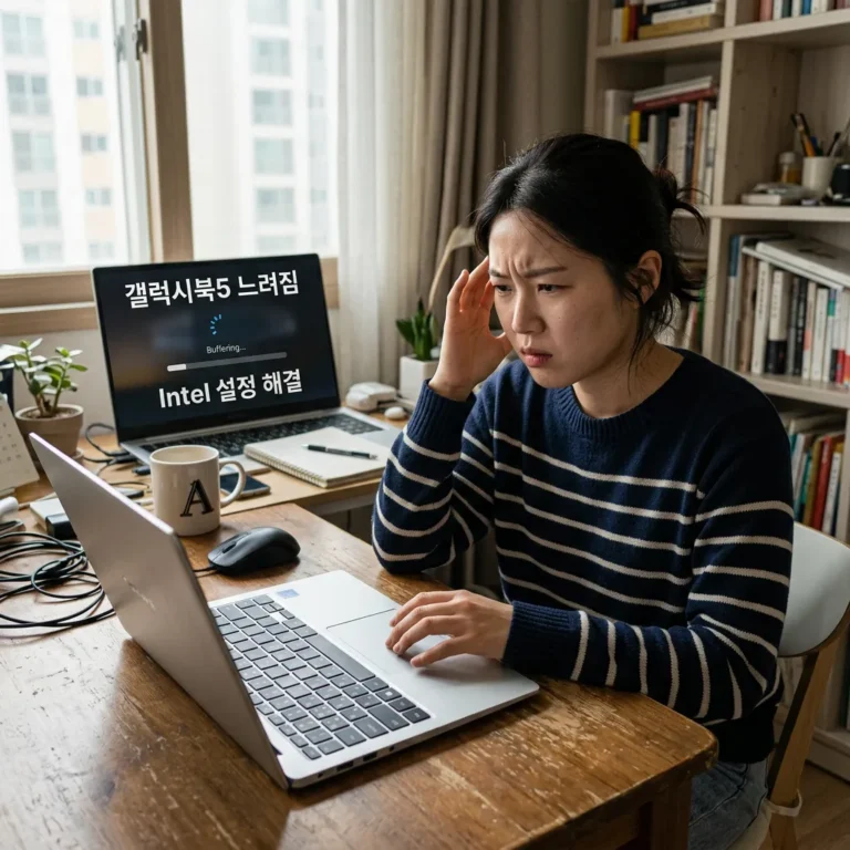 갤럭시북5 느려짐 원인과 인텔 Core Ultra 전원 설정 해결법