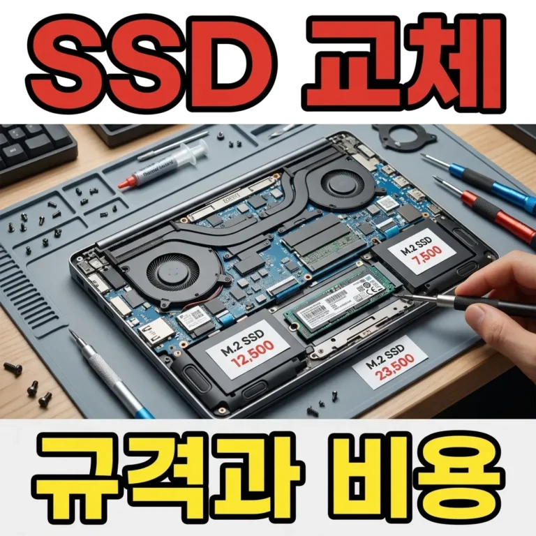 갤럭시북6 프로 SSD 교체 호환 규격·비용 총정리